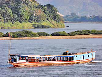 River Boat on the Mekong River at Chiang Khong